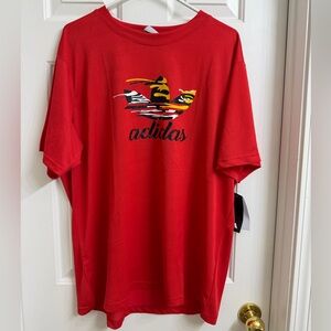 Adidas Red Graphic Men's Shirt - 2XL